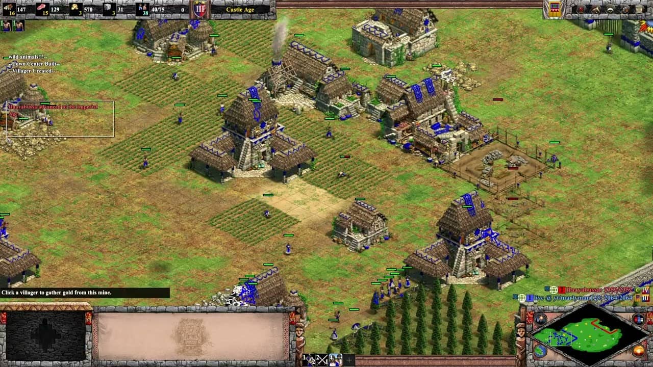 my first two games of aoe 2 multiplayer 1v1